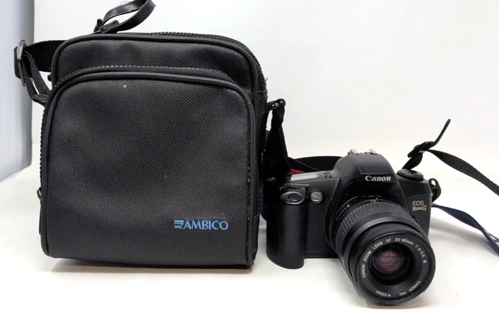 CANON EOS REBEL G SLR 35-80MM LENS TESTED AND WORKS WITH BAG (R7B017497)